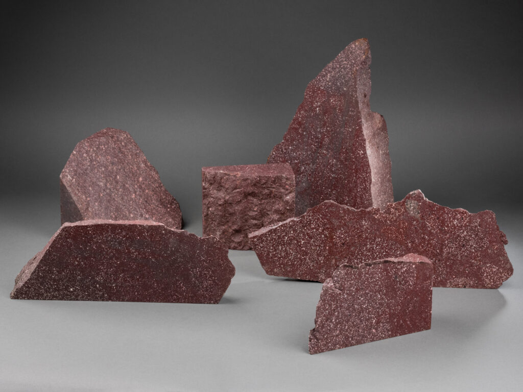 Important set of porphyry blocks