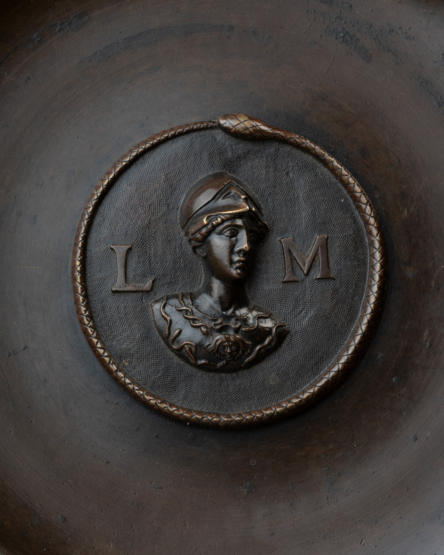 A Pair of Bronze Tazze with Bucrania Friezes