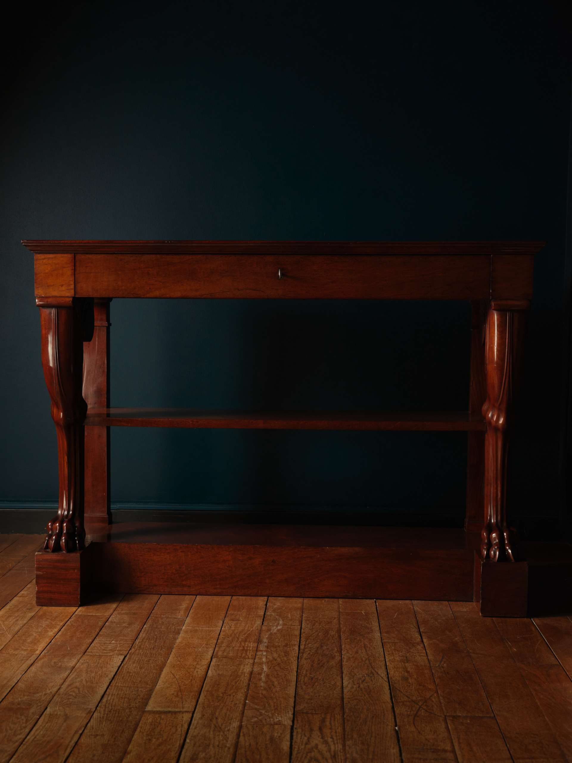 A Pair of Mahogany Console Tables, by Jacob-Desmalter