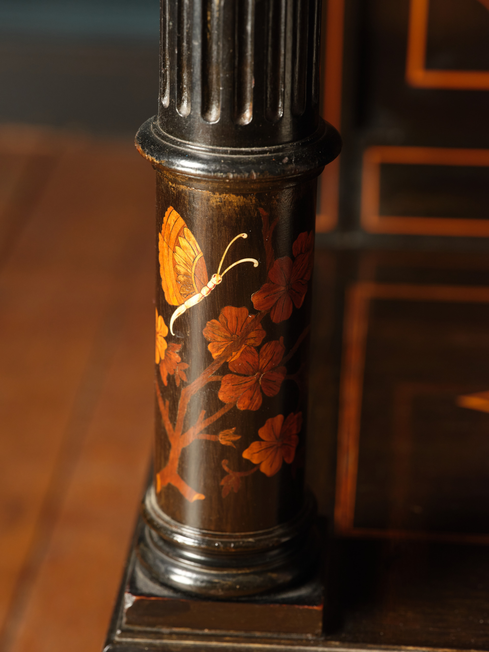 A Louis XIV-style marquetry cabinet by Charles Hunsinger