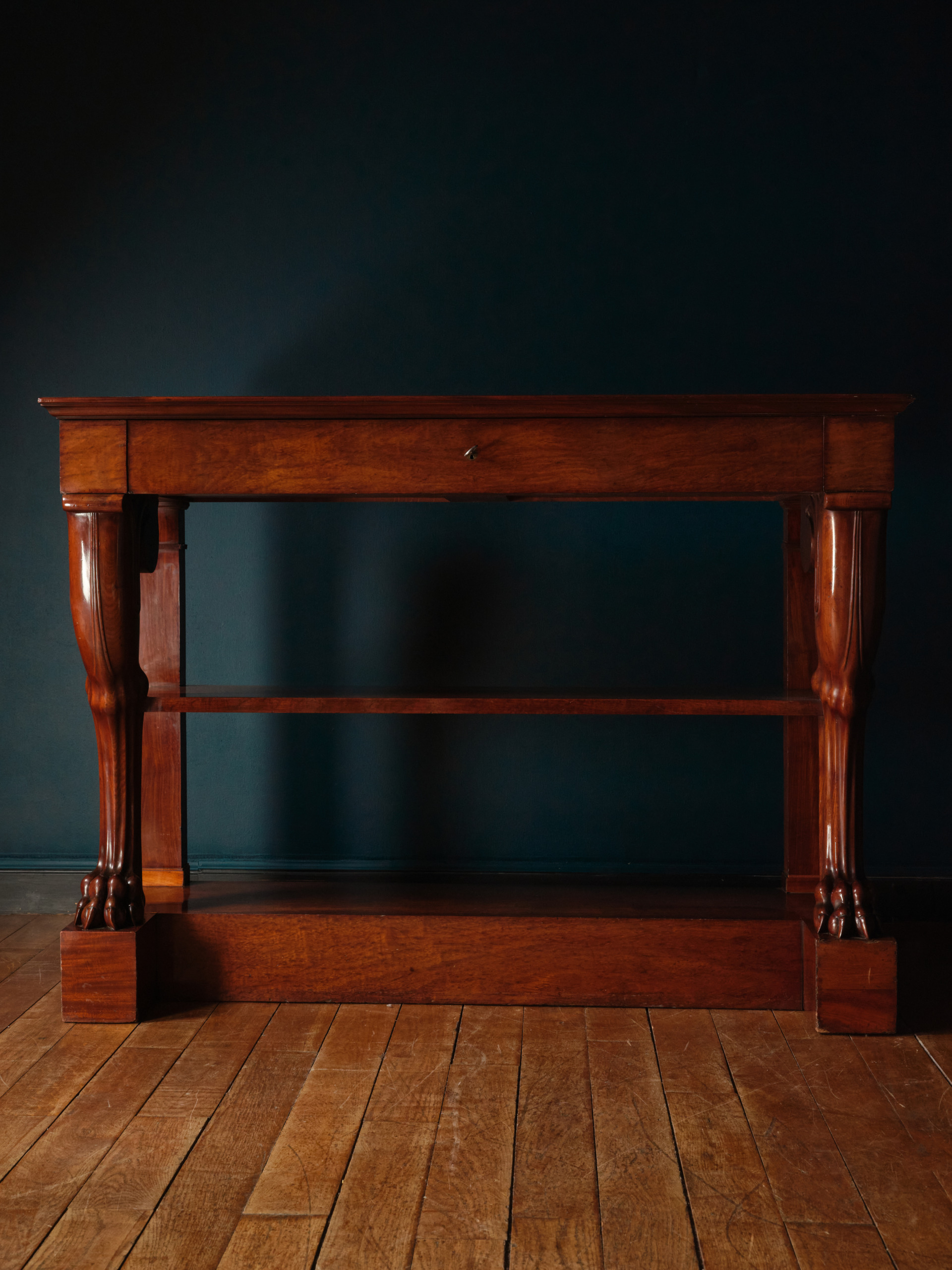 A Pair of Mahogany Console Tables, by Jacob-Desmalter